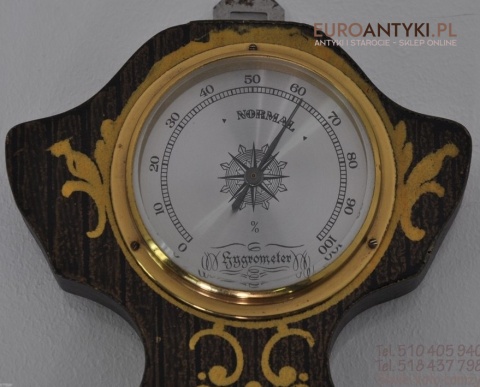 XXL STARY DUZY BAROMETR TERMOMETR ZEGAR STACJA XXL