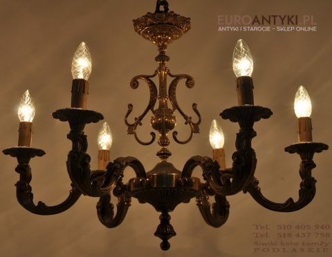 ZYRANDOL LAMPA SUFIOTWA PIEKNIE ZDOBIONA ANTYK XL