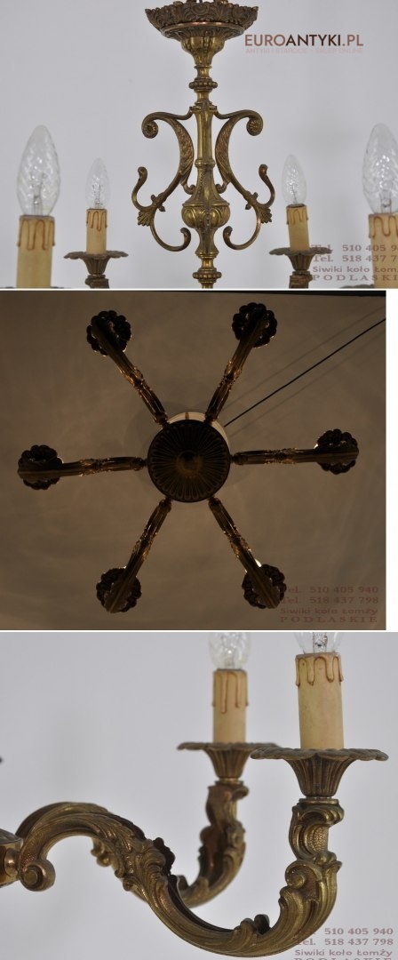 ZYRANDOL LAMPA SUFIOTWA PIEKNIE ZDOBIONA ANTYK XL