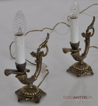 2 MALE MALUTKIE LAMPKI SECESYJNE VINTAGE LAMPS