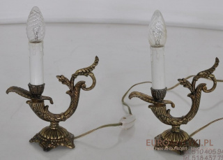 2 MALE MALUTKIE LAMPKI SECESYJNE VINTAGE LAMPS