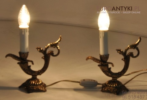 2 MALE MALUTKIE LAMPKI SECESYJNE VINTAGE LAMPS