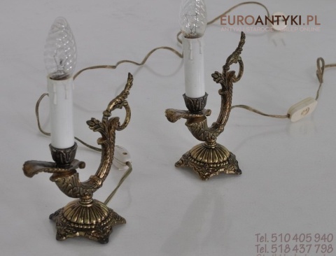 2 MALE MALUTKIE LAMPKI SECESYJNE VINTAGE LAMPS