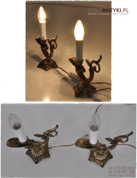 2 MALE MALUTKIE LAMPKI SECESYJNE VINTAGE LAMPS