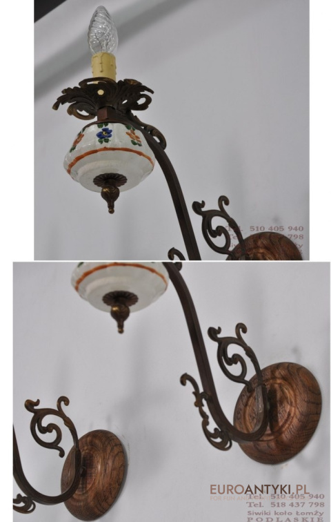 2 POTEZNE KINKIETY LAMPKI LAMPY RUSTYKALNE RUSTIC