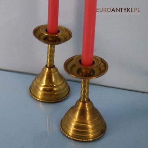 2 STARE SWIECZNIKI SWIECZNIK STARE ZLOTO ZLOTE