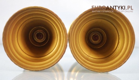 2 STARE SWIECZNIKI SWIECZNIK STARE ZLOTO ZLOTE