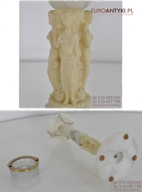 ANTYK MARMUROWA POPIELNICA POPIELNICZKA STOJACA XL