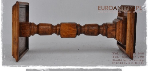 ANTYK STARY DREWNIANY RZEZBIONY KWIETNIK STOJACZEK