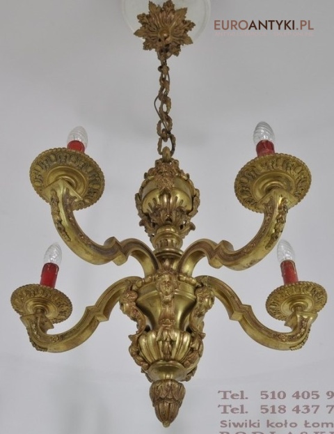 Ludwik XVI - pałacowy francuski żyrandol. Antyk Unikat