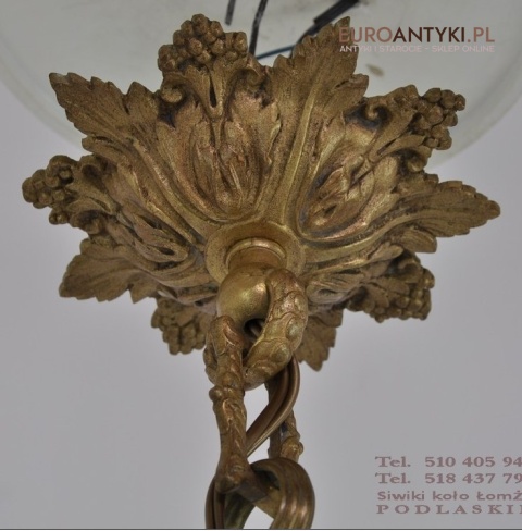 Ludwik XVI - pałacowy francuski żyrandol. Antyk Unikat