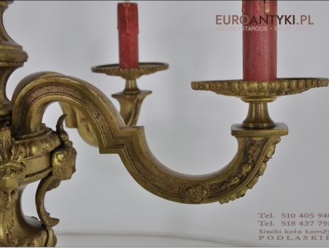 Ludwik XVI - pałacowy francuski żyrandol. Antyk Unikat