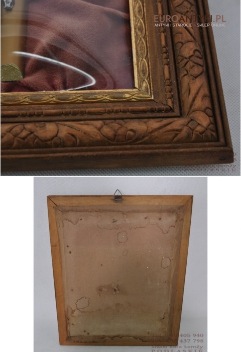 JEZUS CHRYSTUS NA KRZYZU OBRAZ W RAMACH POD SZKLEM