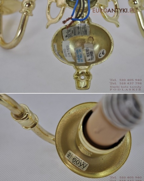 KINKIETY LAMPKI LAMPY NA SCIANE KINKIETY ZLOTE