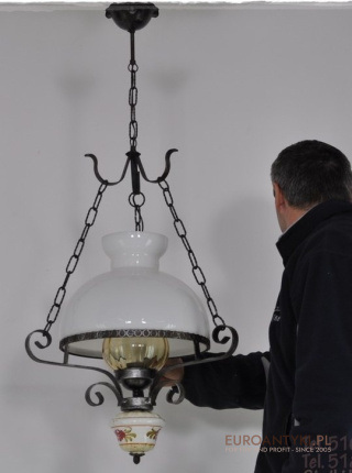 KUTA STARA LAMPA SUFITOWA RUSTYKALNA RUSTIC LAMP