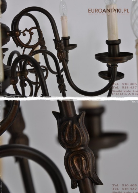 LAMPA XL PAJAK STARY DUZY ZYRANDOL POTEZNY GIGANT