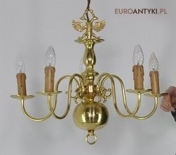 MALY STARY ZYRANDOL PAJAK LAMPA SUFITOWA ANTYK