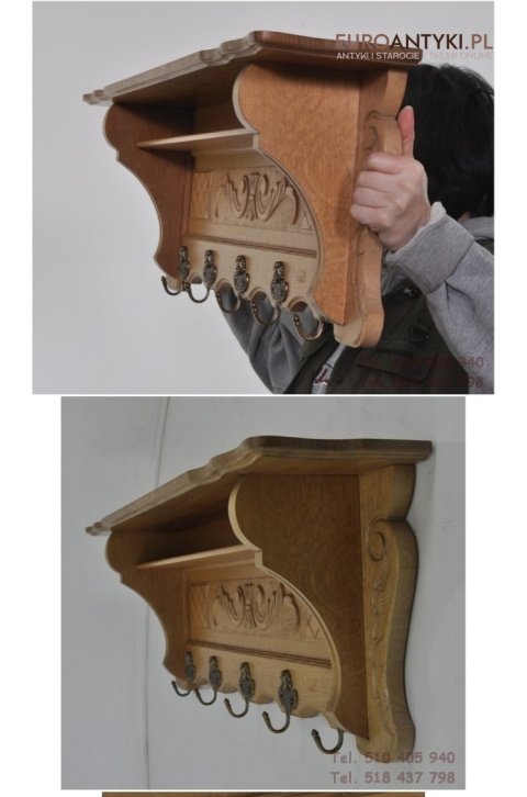 STARA DEBOWA GARDEROBA WIESZAKI HAKI WIESZAK