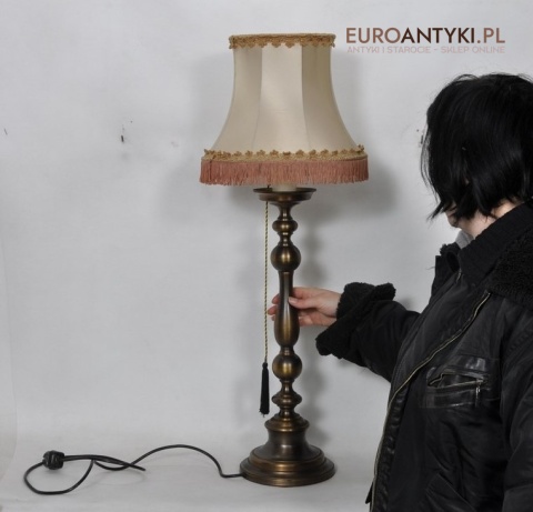 STARA DUZA LAMPKA LAMPA NA STOLIK MASYWNY BRAZ XL