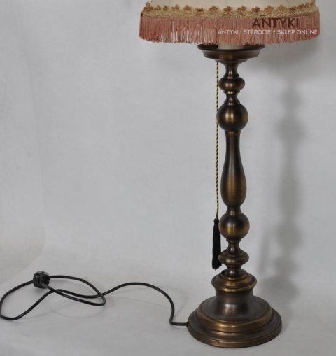 STARA DUZA LAMPKA LAMPA NA STOLIK MASYWNY BRAZ XL