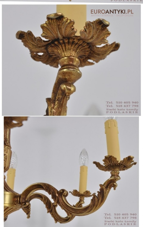 STARA LAMPA SUFITOWA ZYRANDOL ANTYK BAROK ROKOKO