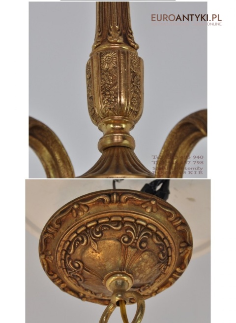 STARA LAMPA SUFITOWA ZYRANDOL ANTYK BAROK ROKOKO