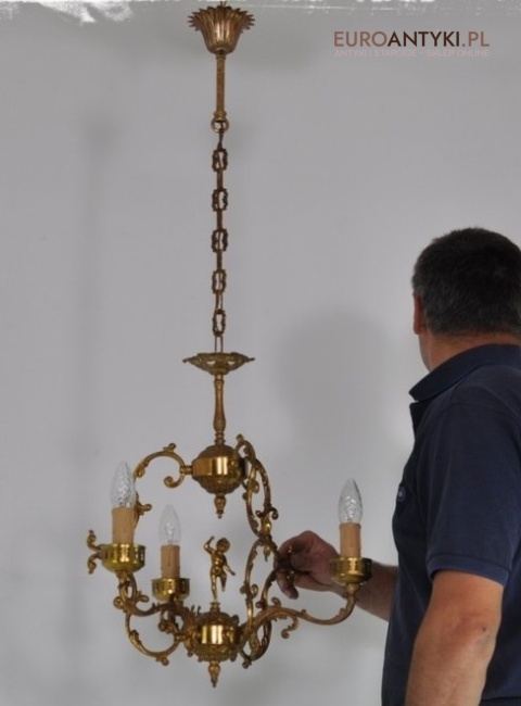 STARA LAMPA SUFITOWA ZYRANDOL BAROK ROKOKO ANTYK