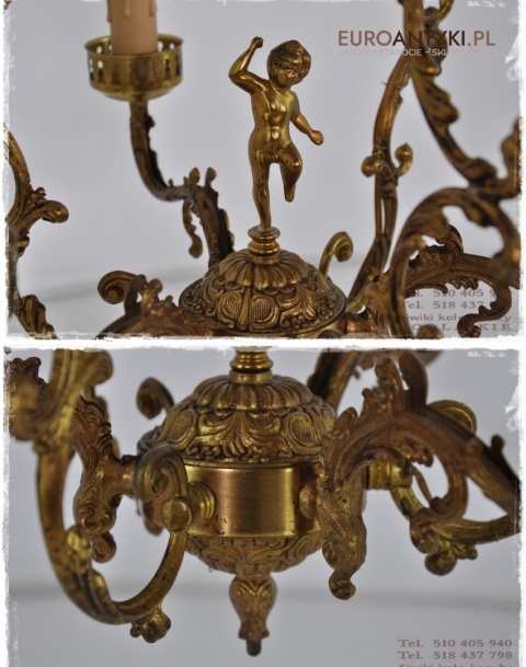 STARA LAMPA SUFITOWA ZYRANDOL BAROK ROKOKO ANTYK