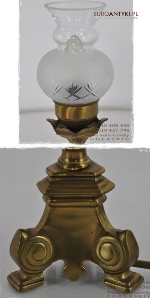 STARA LAMPKA LAMPA MOSIEZNA Z LAT 1940 ANTYK