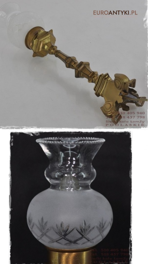 STARA LAMPKA LAMPA MOSIEZNA Z LAT 1940 ANTYK