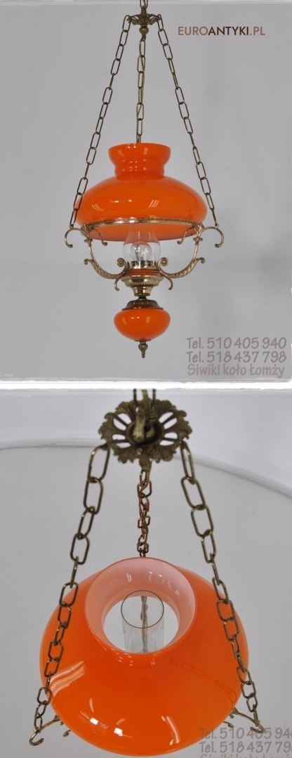 STARA POMARANCZOWA LAMPA DO GANKU GANKA HOLU