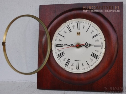 STARY ANGIELSKI WISZACY ZEGAR NA BATERIE ENGLAND