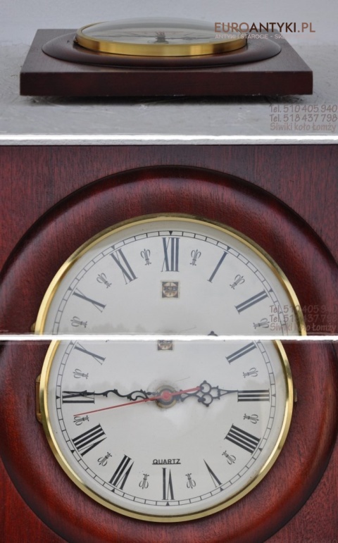 STARY ANGIELSKI WISZACY ZEGAR NA BATERIE ENGLAND