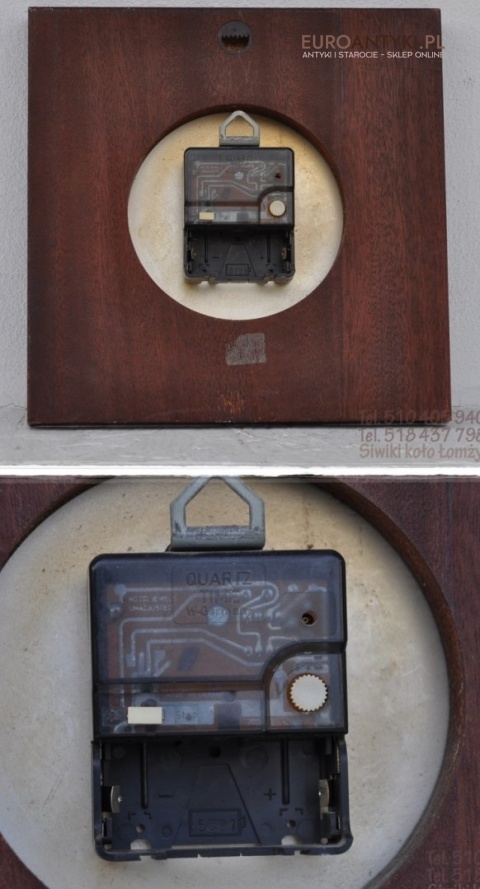 STARY ANGIELSKI WISZACY ZEGAR NA BATERIE ENGLAND
