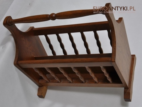 STARY GAZETNIK STOJAK NA GAZETY Z DĘBU NIEMIECKI