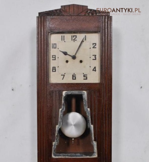 STARY ZEGAR ART DECO ANTYK GONG CYMBAL