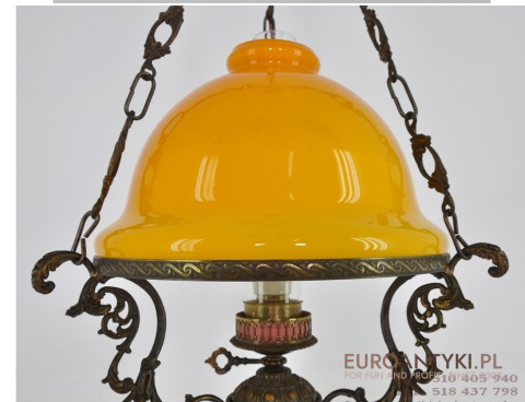 STARY ZYRANDOL LAMPA SUFITOWA RUSTYKALNA FRANCJA