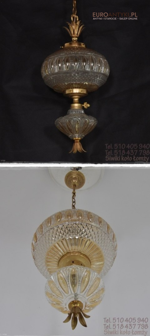 SZKLANA LAMPA DO GANKU GANKA HOLU SZKLANE KLOSZE