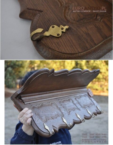 XL STARA GORALSKA GARDEROBA WIESZAKI HAKI WIESZAK