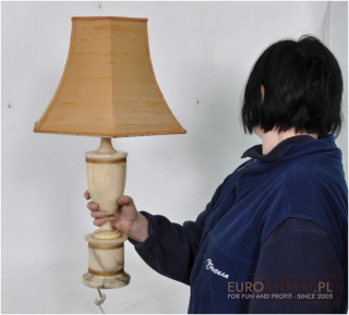 Xl LAMPA LAMPKA ALABASTER NOGA ALABASTROWA ITALIA