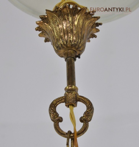 ANTYK DUZY OKRAGLY ZYRANDOL SECESYJNY DO ZAMKU x