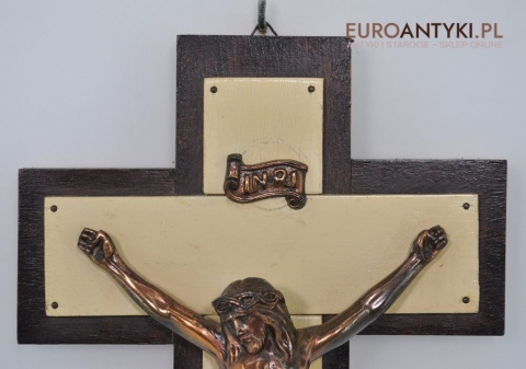ANTYK KRZYZ KRZYZYK Z LAT 1900 JEZUS CHRYSTUS INRI
