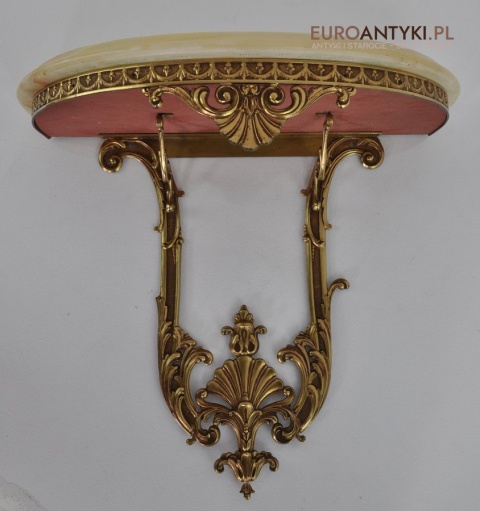 ANTYK STARA PAŁACOWA KONSOLA ONYX MOSIĄDZ ONYKS