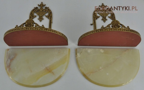 ANTYK STARA PAŁACOWA KONSOLA ONYX MOSIĄDZ ONYKS