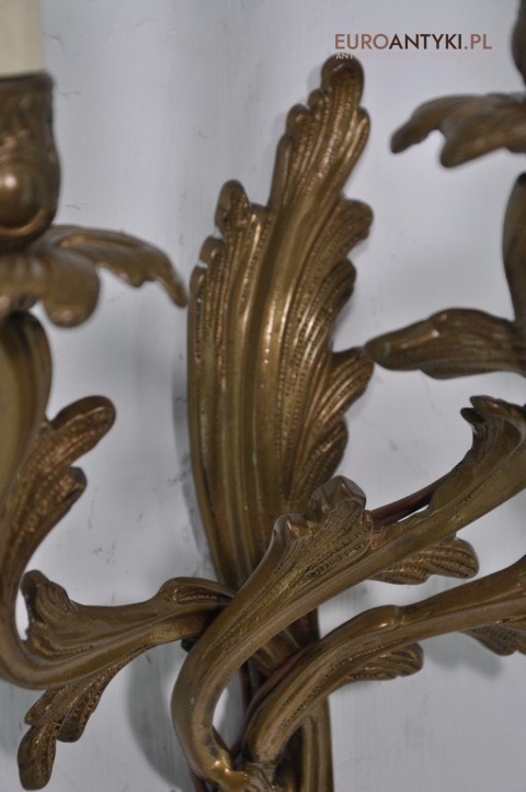 BAROK ROKOKO trojki BAROKOWE DUZE KINKIETY ANTYK