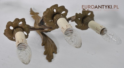 BAROK ROKOKO trojki BAROKOWE DUZE KINKIETY ANTYK