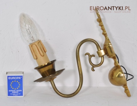 KLASYCZNE KINKIETY Z MOSIADZU STARE LAMPKI RUSTICx