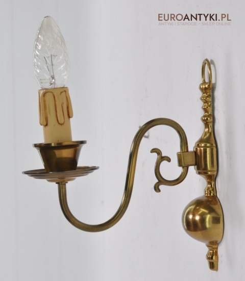 KLASYCZNE KINKIETY Z MOSIADZU STARE LAMPKI RUSTICx