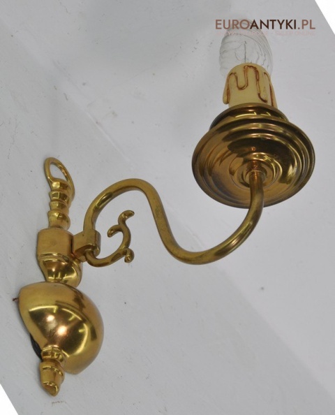 KLASYCZNE KINKIETY Z MOSIADZU STARE LAMPKI RUSTICx