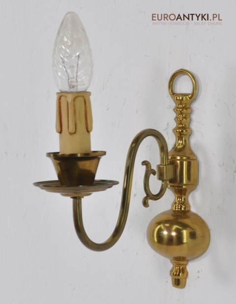 KLASYCZNE KINKIETY Z MOSIADZU STARE LAMPKI RUSTICx